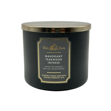 Bath and Body Works Mahogany Teakwood Intense 3-Wick Scented Candle (14.5 oz / 411 g)