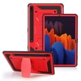thumbnail image 1 of Mignova Case for Galaxy Tab S7 Plus Tablet,Shock-Resistant Drop-Proof Hybrid Rugged case(Built-in Stand), for Samsung Galaxy Tab S7 Plus (Model:SM-T970/T975)/Samsung Galaxy Tab S7 FE(Red), 1 of 7