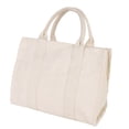 thumbnail image 2 of Bolso de mano para mujer, de lona, de un solo hombro, informal, para la escuela, con cremallera, correa ajustable, color beige, talla M, 2 of 15