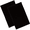 Black, variant on 2-Pack Elegani Lightweight 100% Cotton Loop Terry Sports Face Towel - Ideal for Gym, Yoga - 11" x 18" (White)