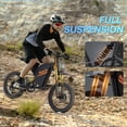 thumbnail image 3 of YVY Electric Dirt Bike for Adults,60V 25Ah,100Miles, Peak 2500W 38MPH Anti-theft Alarm Electric Motorcycle,20’’*3.0’’Tires, APP Control Mountain Bike UL2849, 3 of 9