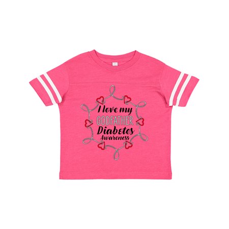 

Inktastic I Love My Godfather Diabetes Awareness Gift Toddler Boy or Toddler Girl T-Shirt