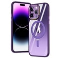 thumbnail image 3 of MagSafe Compatible Hybrid Case with Kickstand Ring Holder for iPhone 15 Pro Max - Purple, 3 of 8
