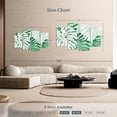 thumbnail image 4 of Elephant Stock Tropical Jungle Monstera Wall Art - Horizontal Multi Panel Canvas - Living Room Wall Decor - Floral And Botanical Multi Panel - Green And White Decor - 52" x 32", 4 of 8