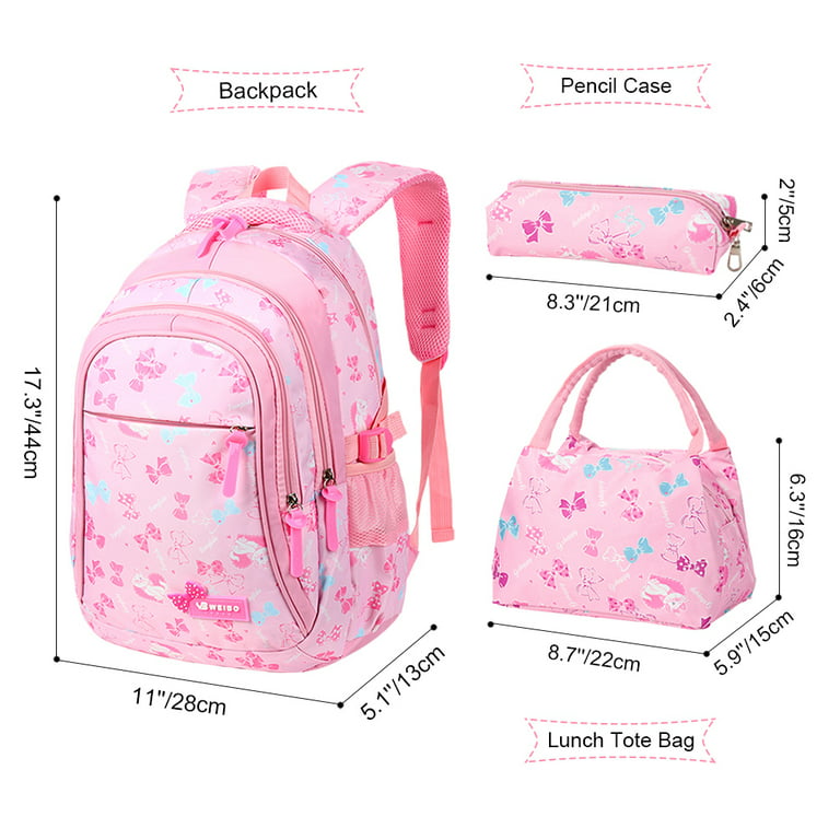 Pzuqiu Backpack 3 In 1 Horse Rucksack with Lunch Bag and Pens Case for  Girls Age 13-15 School Bag Set for Camping Picnic Bagpack with Water Bottle  Holders 