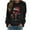 #0237-Black, variant on Uootdi Plus Size Christmas Womens Long Sleeve Sweatshirt Funny Xmas Tree Santa Reindeer Snowman Gift 3D Print Graphic Sweatshir ts