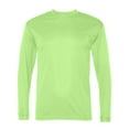 thumbnail image 4 of Zfeel High Visibility Safety Shirts | High Performance Pure Dry Fit Poly Long Sleeves 100% Polyester Breathable Hi Vis Work Safety Neon Green Tee Size M, Pack of 3, 4 of 6