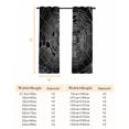 thumbnail image 6 of Fsddascl Black Halloween Blackout Curtains for Bedroom/Living Room, Thermal Insulated Kitchen Curtains, Country Vintage White Cobweb Scary Grommet Darkening Window Treatment Drapes 42"x84"x2, 6 of 6