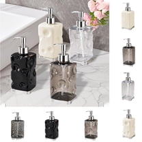 Nkmbld 420ml Refillable Shampoo Container Hands Sanitizer Dispenser Bottle Soap Dispenser Bathroom for Hand Soap, Dish Soap, Lotion, Body Wash, Black