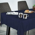 thumbnail image 2 of Rectangle Tablecloth 60x84 inch Rectangle Tablecloth Stain and Wrinkle Resistant Washable Polyester Table Cloth, Decorative Fabric Table Cover for Dining Table, Buffet Parties and Camping Navy, 2 of 6
