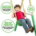 XDP Recreation Deerfield Metal Swing Set with Super Disc Swing, 6ft Slide, Fun Glider & SeeSaw
