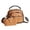 Khaki, variant on HGIEYS Vintage Leather Saddle Bag Purse for Women Small Tote Bag with Compartments Trendy Crossbody Purses for Women