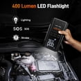 thumbnail image 6 of WOLFBOX JS24AIR 4000A Jump Starter with Air Compressor, 88.8Wh Portable Battery Booster (10L Gas/Diesel) with 65W Fast Charging Port, 12V Jump Box, 160PSI Tire Inflator, LED Light, Black, 6 of 12