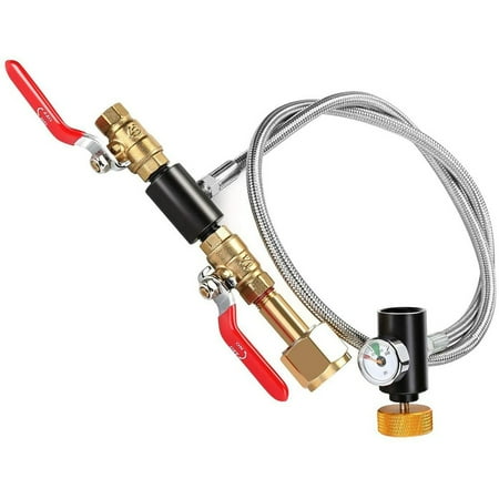 

Maker Connector Kit Co2 Cylinder Refill Adapter & 36 Inch Hose and Gauge