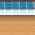 thumbnail image 2 of Beistle 1-Pack Cruise Ship Deck Backdrop, 4-Feet by 30-Feet, 2 of 2