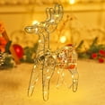 thumbnail image 5 of Xinwanna 3D Christmas Reindeer Decoration Battery Operated Prelit Iron Reindeer with 30 LED Lights Outdoor Indoor Lighted Standing Deer for Garden Yard Lawn (Type B), 5 of 13