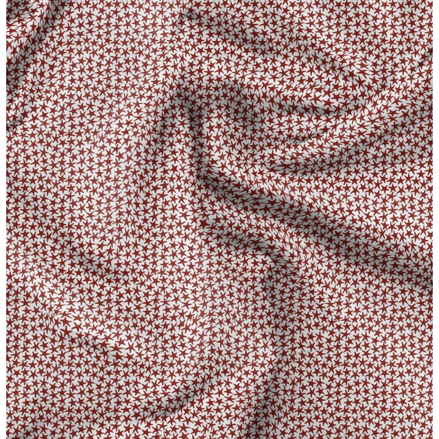 Soimoi Rayon Fabric Stars Star Print Sewing Fabric Yard 42 Inch Wide