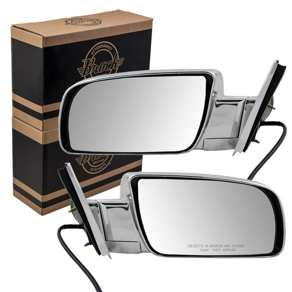 Brock Power Mirror for 1988-1999 C1500 Standard Type Performance Upgrade Manual Fold Set