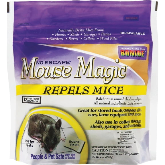 2-pack Bonide Mouse Magic Pest Repellent - Peppermint & Spearmint Scent - 2 Pack, 24 Count — Residential Use, Standard Application