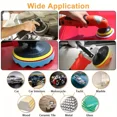 thumbnail image 6 of 8Pcs 3-7inch Buffing Pad Set Thread Auto Car Repair Polishing Pad Kit for Car Polisher+Drill Adaptor Power Tools Accessories, 6 of 6