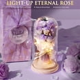 thumbnail image 2 of SPA Gift Basket for Women, 10 Pcs Self Care Kit with Rose in Glass Dome & Affirmation Cards, Teen Girl Gifts Trendy Stuff Set, Birthday Mothers Day Get Well Gift for Mom Her, Purple, 2 of 9