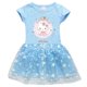 thumbnail image 3 of Ropa para niños de Hello Kitty, falda de princesa a la moda de algodón puro, vestido plisado de manga corta con estampado de dibujos animados para niñas, 3 of 5