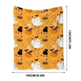 thumbnail image 3 of LEFXSMR Halloween Blanket Cute Ghost Decor Fleece Fall Throw Blanket for Couch Orange Halloween Decoration for Home Holiday Sofa Bed, 39.37x51.18", 3 of 9
