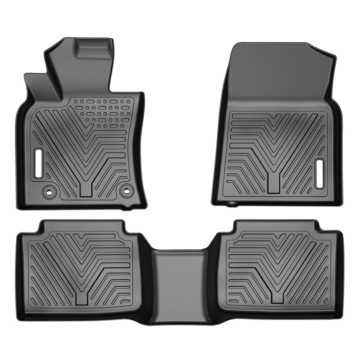 Ledkingdomus All Weather TPE Rubber Front and Rear 3Piece for 2018