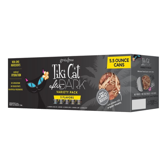 Nourriture Humide pour Chats - non-OGM, Sans Grains - Assortiment, 8 Unités, 44 OZ