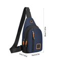 thumbnail image 3 of Under $5! Rvasteizo Crossbody Sling Bag, Men's Casual And Fashionable Chest Bag With Large Storage Capacity Thickened Thickened Fabric Multifunctional Waterproof Chest Bag, 3 of 5