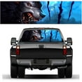 thumbnail image 2 of Truck Rear Window Decal Sticker, Wolf Graphic Car Back Window Decal Flower Perforated Window Back Decal for Truck SUV Van Pickup, 53x14 inch-A_53X14inch, 2 of 6