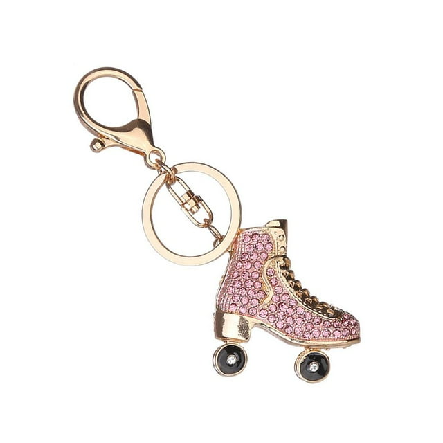Llavero de diamante Zulema Colgante rosa