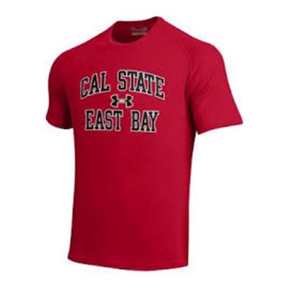 W Republic Apparel 510-205-R58-02 Basketball Tee, California State East Bay, Red - Medium