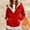 Red2, variant on FDGIU Women's Lightweight Hooded Fleece Jacket - Zip Up Winter Coat with Pockets, Warm Fuzzy Lined Outerwear, Casual Fall Winter Jacket