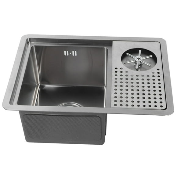 Cup Washer, Durable Rust-proof Kitchen Accessory Bar Cup Cleaner Anti-seepage 304 Stainless Steel  for Milk Tea Shop for Home for Bar for Coffee Shop 8P-11 avec robinet