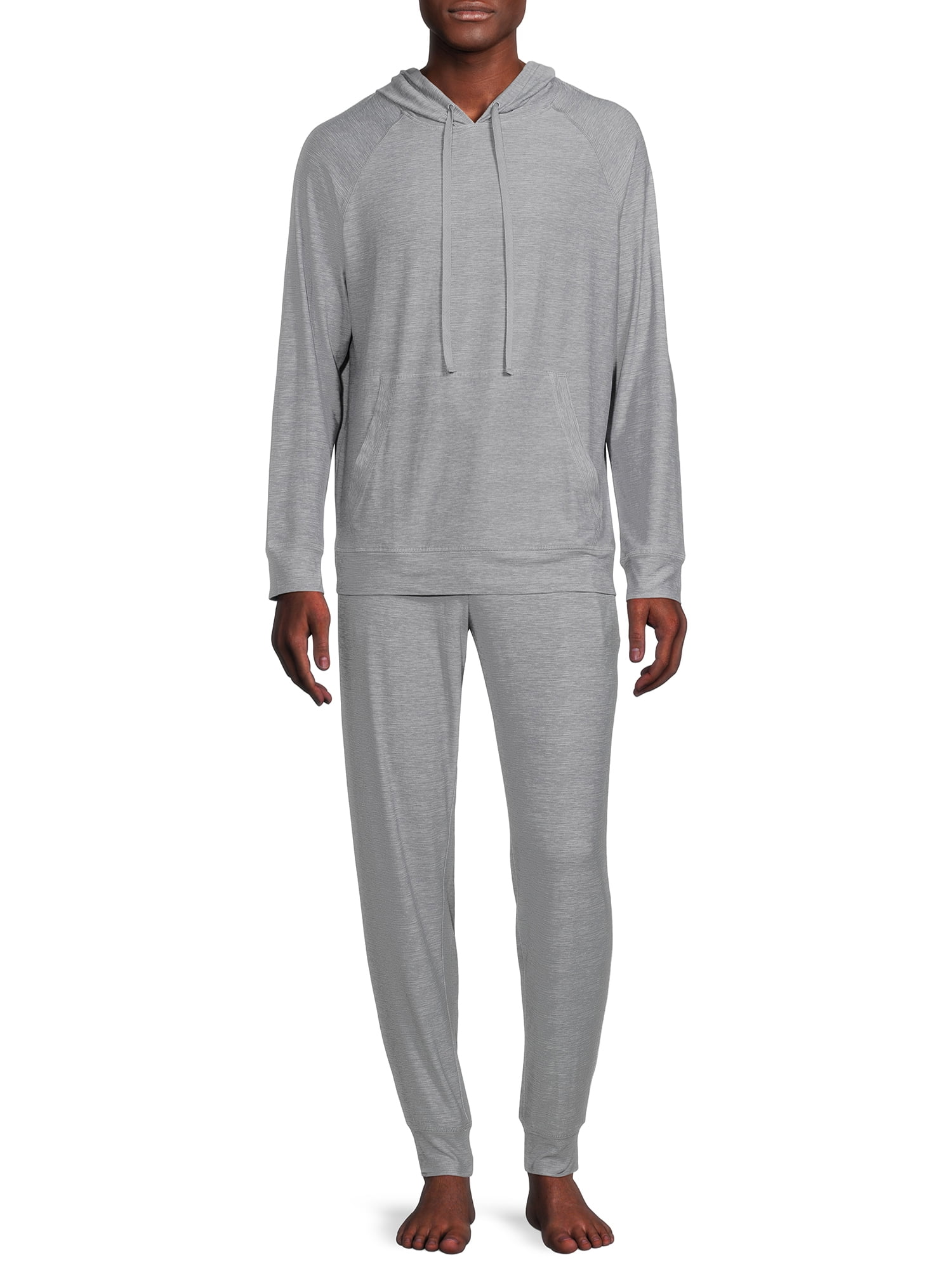 Ande Men’s Raglan Hoodie and Jogger Pajamas Sleepwear Set, Sizes S-2XL ...