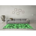 thumbnail image 3 of Ahgly Company Indoor Rectangle Abstract Emerald Green Modern Area Rugs, 7' x 9', 3 of 4