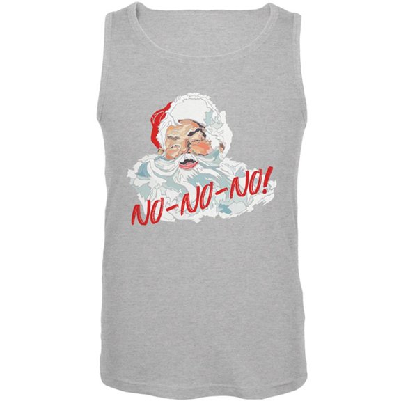 Christmas Santa Claus No No No Funny Mens Tank Top Heather X-LG