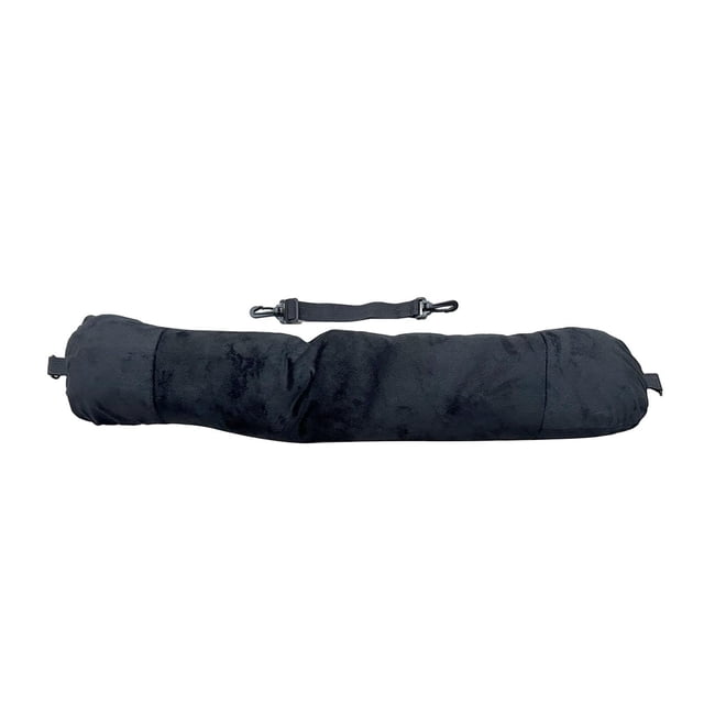 Almohada de viaje rellenable Hugo para el cuello Negro