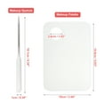 thumbnail image 2 of Unique Bargains 1 Set Acrylic Cosmetic Makeup Palette foundations Blending Tool Cosmetic Makeup Palette for Mixing, 2 of 6