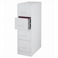 thumbnail image 1 of Pemberly Row 25" Deep Metal 4 Drawer Letter File Cabinet in Light Gray, 1 of 7