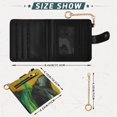 thumbnail image 3 of Small Wallet For Women Bifold Leather Pocket Coin Credit Card Holder With RFID Blocking Adorable Dark Cat, 3 of 6