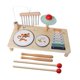 thumbnail image 4 of Instrumento de percusión infantil juguete de madera juguetes musicales kits de batería xilófono juguetes musicales para niños regalo, 4 of 9