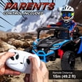 thumbnail image 4 of Qaba 12V Kids Ride On Car Truck with Dual Motors, Rear Suspension, Battery Powered Electric UTV Vehicle with Remote Control for 3-5 Years, Blue, 4 of 9