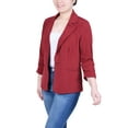 thumbnail image 2 of Petite 3/4 Sleeve Knit Ottoman Jacket, 2 of 3