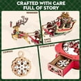 thumbnail image 3 of ROKR Reindeer Swing Xmas DIY Toy 3D Puzzle Wooden Model Building Kits Toys for Adult Gifts,Red & Green, 3 of 9