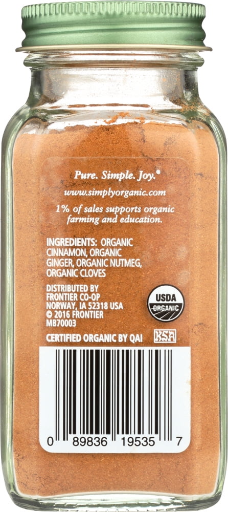 Simply Organic Pumpkin Spice 1.94 oz.