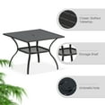 thumbnail image 4 of Vicllax Outdoor Patio Dining Set for 4 Metal Modern Style for Lawn 37.8"Lx37.8"Wx28.7"H (5 Pcs), 4 of 8