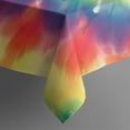 thumbnail image 5 of Colorful Tie Dye Spiral Pattern Square Tablecloth,Waterproof Square Table Cover,Wipeable Spillproof Washable Table Cover for Home Kitchen Party Decor 42"X42"(107x107cm), 5 of 6