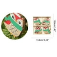 thumbnail image 3 of 8 Pcs Wood Ornaments Hanging Pendant Owl Angel Fun Xmas Tree Decoration, 3 of 17